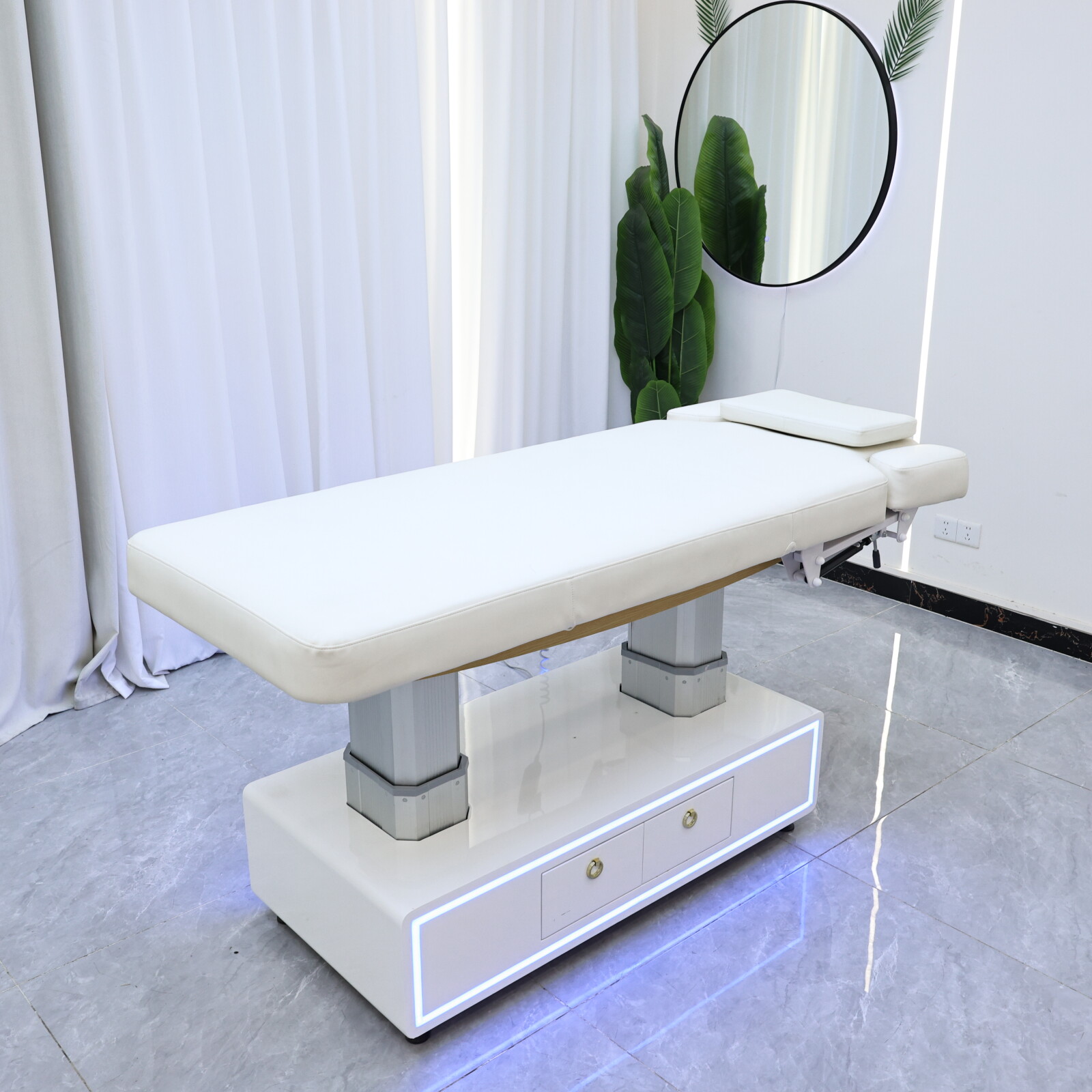 Massage Table Accessories Uk - Электрическая косметологическая кушетка с подъемным механизмом,